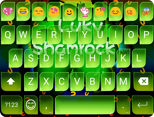 Lucky Shamrock Emoji Keyboard