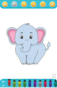 livre de coloriage d'éléphant
