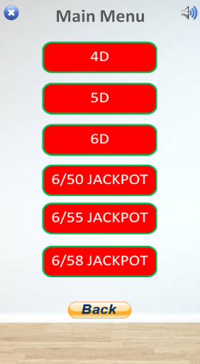 Android application MY 4D TOTO MACHINE screenshort