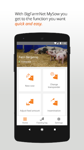 Android application BigFarmNet MySow screenshort