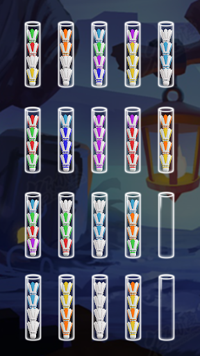 Android application Sort badminton - ball puzzle screenshort