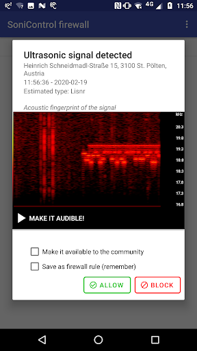 SoniControl Screen 3