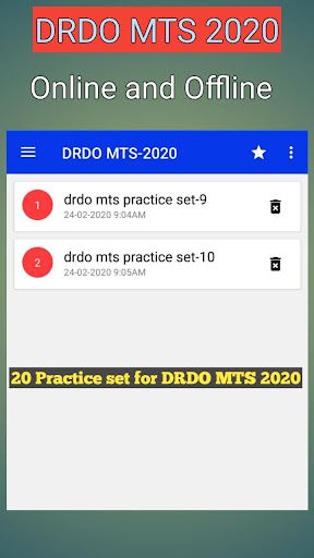 drdo mts Practice set-2024 Screen 3