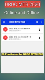 DRDO MTS Practice set-2020