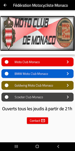 Android application MCM - Moto Club Monaco screenshort