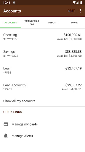 West Texas National Bank Screen 3
