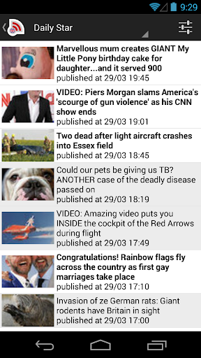 Android application UK News screenshort