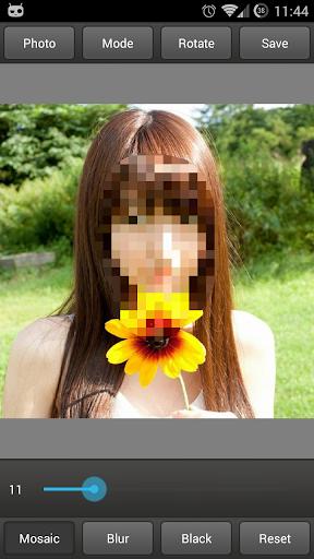 Android application Mosaic Pixelate Censor Photo screenshort