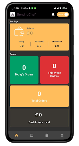 SendItChef Delivery Screen 2