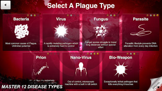 لقطة شاشة لشركة Plague Inc.