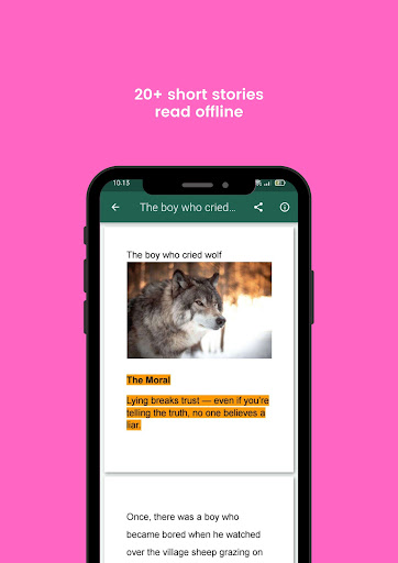 English short stories beginner Screen 2