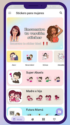 Stickers lindos para Chicas -