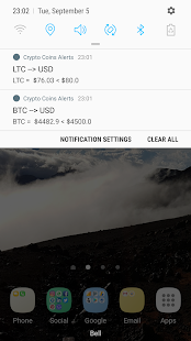Bitcoin Monitor - BTC Price Al Screenshot