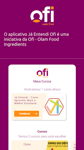 Android application Já Entendi Ofi screenshort