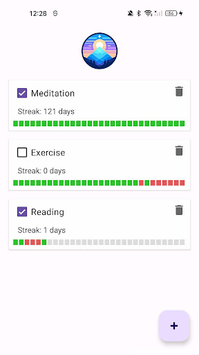 Android application Xen Daily Habits screenshort