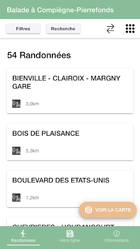 Android application Balade à Compiègne-Pierrefonds screenshort