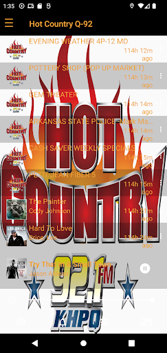KHPQ Hot Country Q92.1 Screen 3