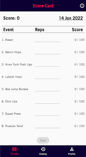Android application Playoffs Score Card screenshort
