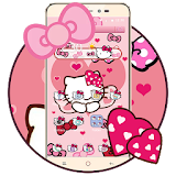Pink Bowknot Princess Kitty Theme icon