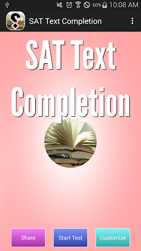 Android application SAT Text Completion screenshort
