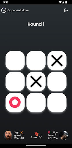 TicTacToeGH Screen 2