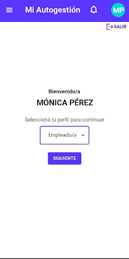 Android application Mi Autogestión screenshort