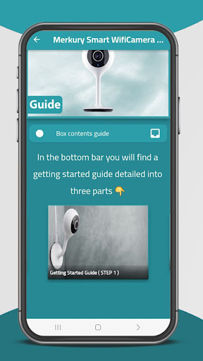 Android application Merkury Smart WifiCamera Guide screenshort