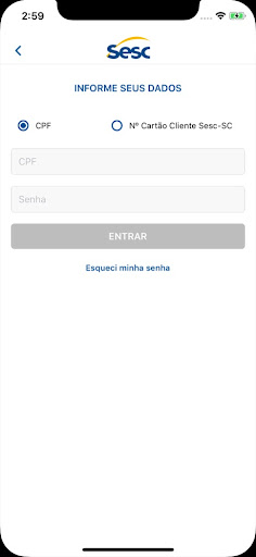 Android application Sesc Sergipe screenshort