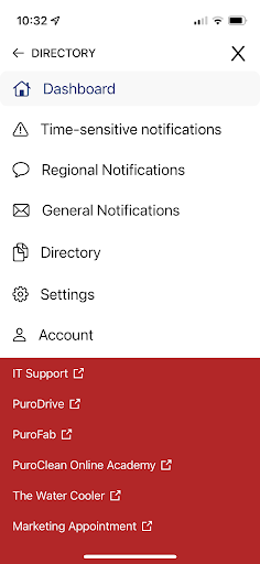 Android application PuroCleanApp screenshort