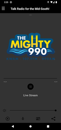 Android application The Mighty 990 - KWAM screenshort