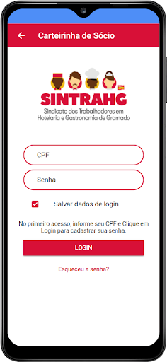 APP SINTRAHG Screen 2