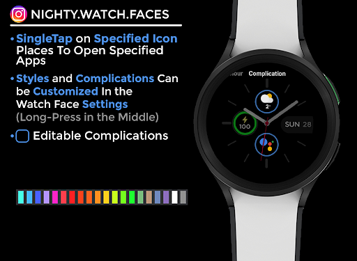 Nighty Analog 08 - watch face screenshot 11