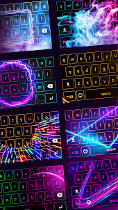Neon Keyboard - Keyboard Theme