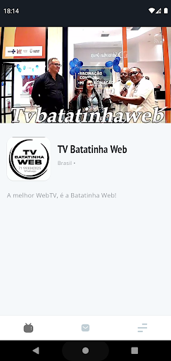 Android application TV Batatinha Web screenshort