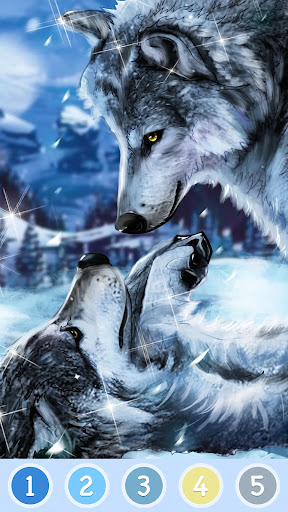 Wolf Paint by number Offline androidhappy screenshots 2