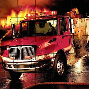 Fire Truck Jigsaw Puzzle Games