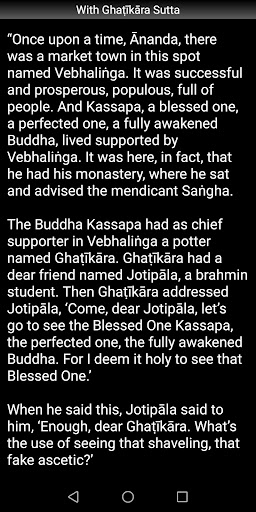 With Ghatikara Sutta Screen 3