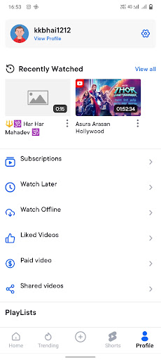 Kktube Live Screen 2