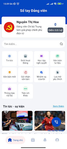 Sổ tay đảng viên VNPT Screen 2