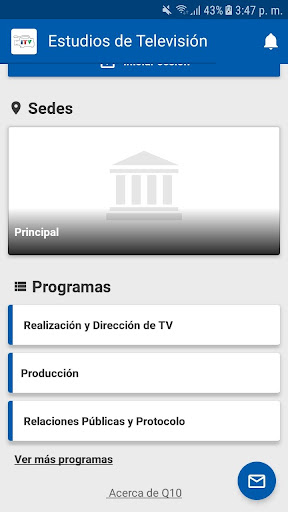 Android application Instituto de Televisión ITV screenshort