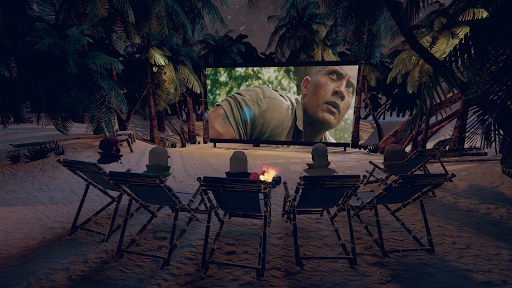 Screenshot of CINEVR+, Virtual Movie Theater