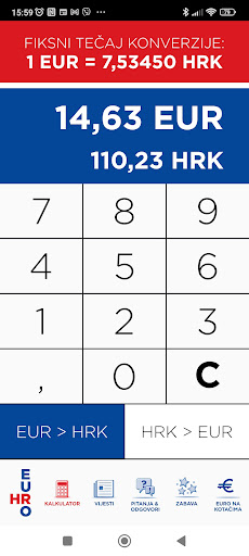 Android application euroHR screenshort