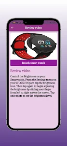 Itouch smart watch Guide