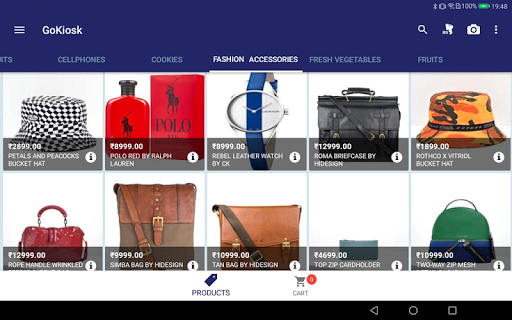 Android application GoKiosk - Self Checkout POS screenshort