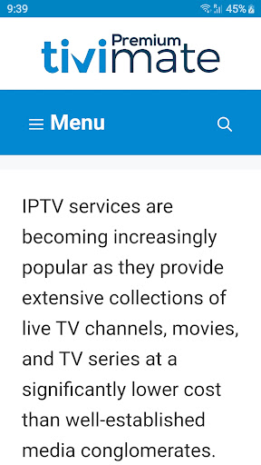 Android application TiviMate Premium screenshort