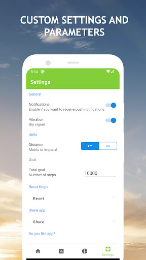Screenshot of Easy Step Tracker - Pedometer