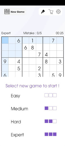 Sudoku-Puzzle Game Screen 3