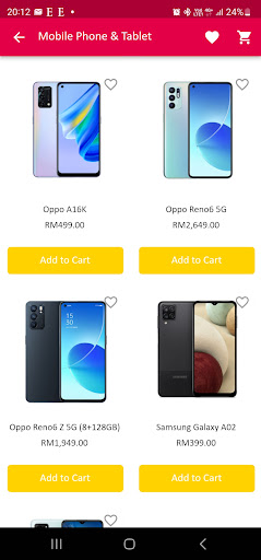 Android application Felkop Mall screenshort