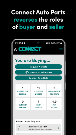 Connect Auto Parts Screen 2