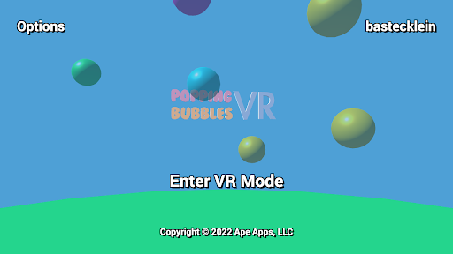 Android application Popping Bubbles VR screenshort